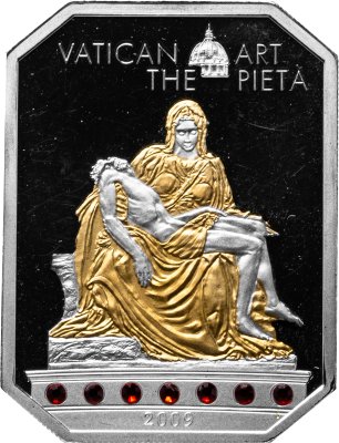 купить Острова Кука 5 долларов 2009 "Искусство Ватикана - Пиета", в футляре