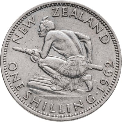 купить Новая Зеландия 1 шиллинг (shilling) 1962