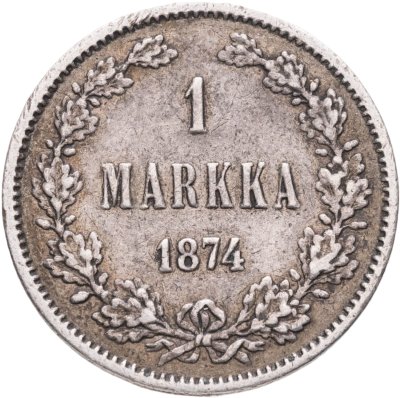 купить 1 марка 1874 S Российская Финляндия