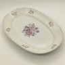 Купить Сервировочных блюдо овальной формы с цветочным декором, фарфор, деколь, золочение, Фарфоровый завод «Пролетарий» (Бронница, Мста), СССР, 1958-1967 гг.
