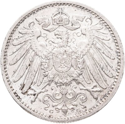 купить Германия 1 марка (mark) 1915 G знак монетного двора: "G" - Карлсруэ