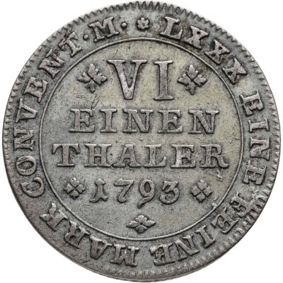 купить Брауншвейг-Вольфенбюттель 1/6 талера 1793