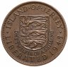 Купить Джерси 1/12 шиллинга 1954 «Освобождение» портрет Елизаветы