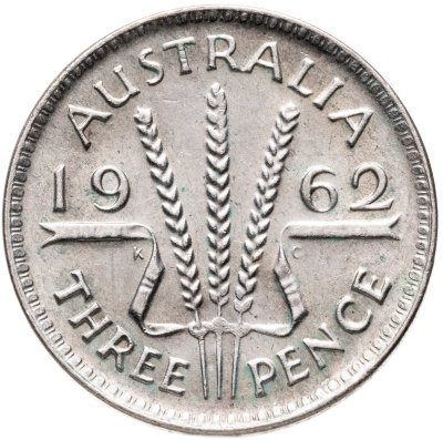 купить Австралия 3 пенса (pence) 1962