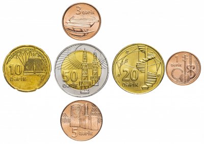купить Азербайджан набор монет 2006 (6 штук)