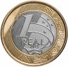 Купить Бразилия 1 real (реал) 2015 "XXXI летние Олимпийские Игры, Рио-де-Жанейро 2016 volleyball (волейбол)"