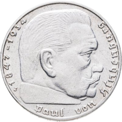 купить Германия, Третий Рейх 2 рейхсмарки (reichsmark) 1939 J