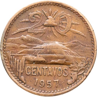 купить Мексика 20 сентаво (centavos) 1957