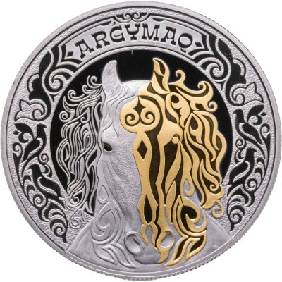 купить Казахстан 500 тенге 2025 "Культовые животные - тотемы кочевников - лошадь Аргамак" в футляре
