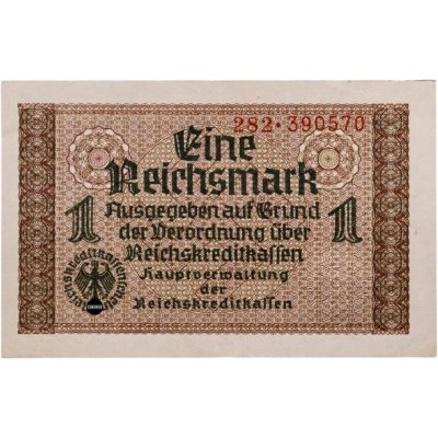 купить Германия 1 рейхсмарка (reichsmark) 1940-1945 "Немецкие оккупационные территории"