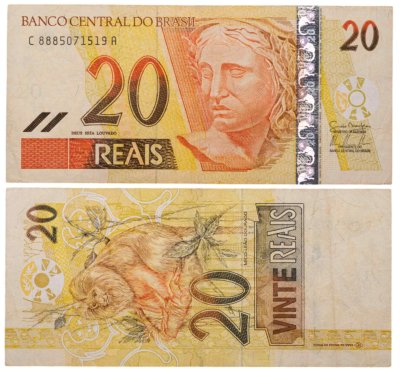 купить Бразилия 20 реалов 2002-2010