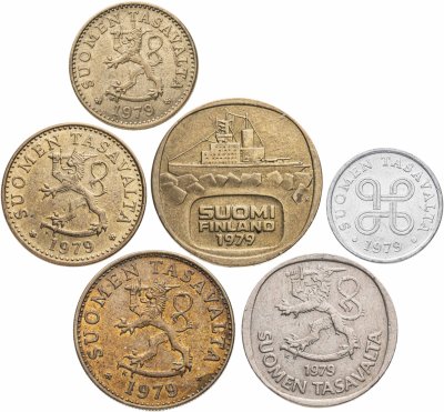купить Финляндия набор монет для обращения 1979 (6 шт)