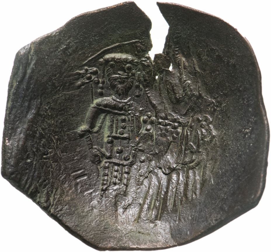 купить Византия, Мануил I Комнин , 1143–1180 гг, аспрон трахи, сцефатная.