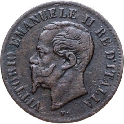 купить Италия 2 чентезимо (centesimi) 1861 - 1867 Виктор Эммануил II, случайный год
