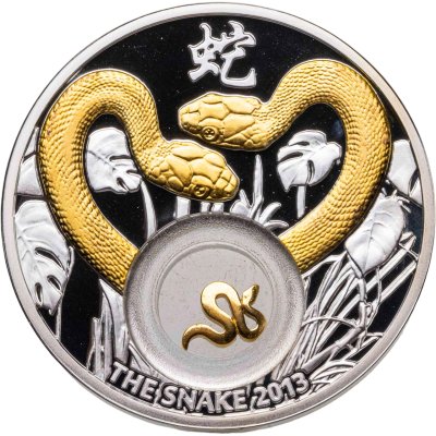 купить Ниуэ 1 доллар 2012 Китайский гороскоп - Год змеи /две золотые змеи/