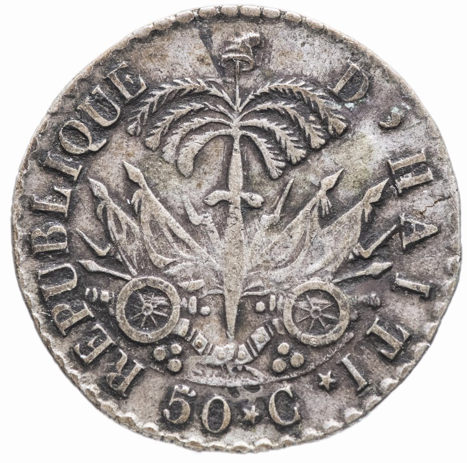 купить Гаити 50 сантимов (centimes) 1831 (AN28)