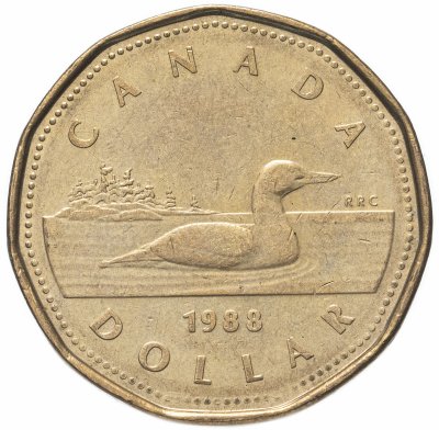 купить Канада 1 доллар (dollar) 1988