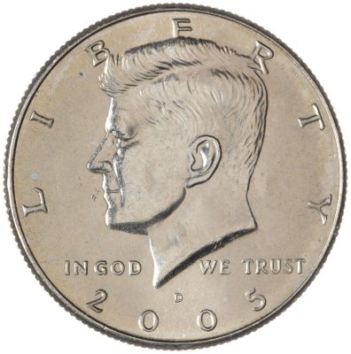 купить США 50 центов (1/2 доллара, half dollar) 2005 D Kennedy Half Dollar (Кеннеди) знак монетного двора "D" - Денвер