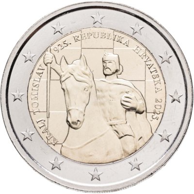 купить Хорватия 2 евро 2025 "1100-летие Королевства Хорватии и коронации короля Томислава"