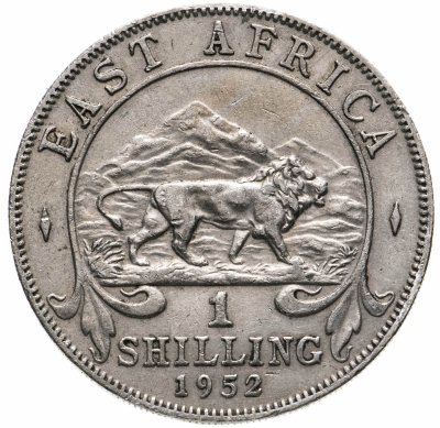 Купить Британская Восточная Африка 1 шиллинг (shilling) 1952 H