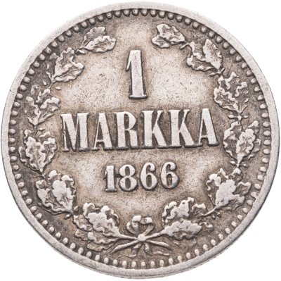 купить 1 марка 1866 S Российская Финляндия