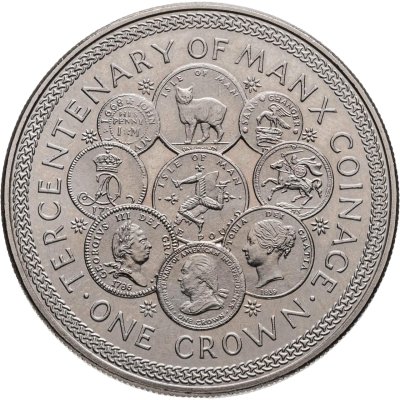 купить Остров Мэн 1 крона 1979 "300 лет монетам острова Мэн"