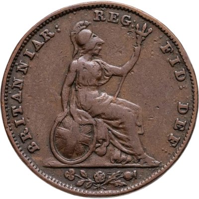 купить Великобритания 1 фартинг (farthing) 1840