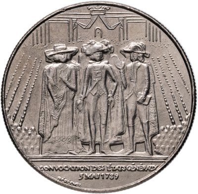 купить Франция 1 франк (franc) 1989 "200 лет Генеральных штатов"