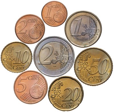 купить Нидерланды, набор из 8 разменных монет евро 1999-2001 гг.