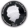 Купить Австралия 50 центов 2015  "Лунный календарь - год Козы" в  футляре с сертификатом