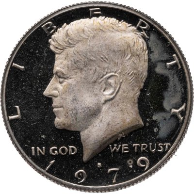 купить США 50 центов (1/2 доллара, half dollar) 1979 Kennedy Half Dollar (Кеннеди) знак монетного двора "S" - Сан-Франциско