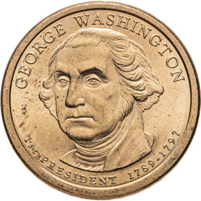 купить США 1 доллар (dollar) 2007 "Джордж Вашингтон (1-й президент США)"