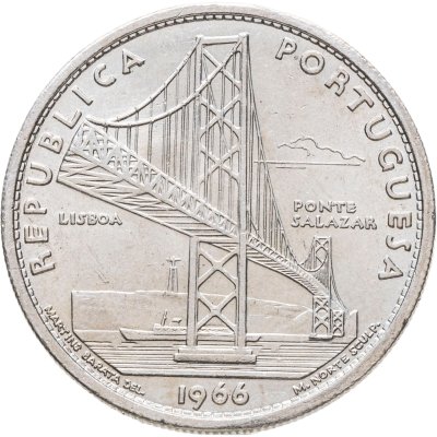 купить Португалия 20 эскудо (escudos) 1966 "Открытие моста Антониу Салазара"