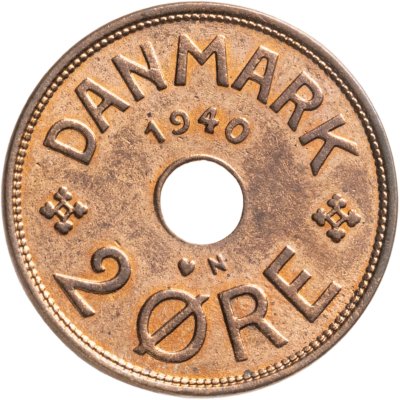 купить Дания 2 эре (ore) 1940