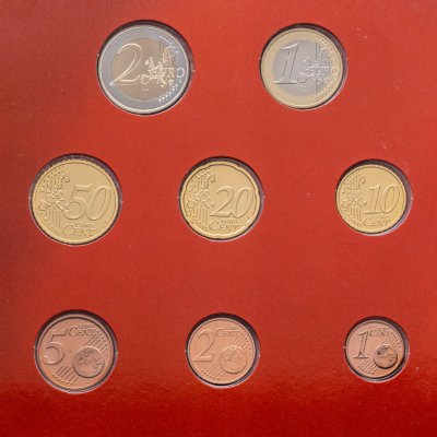 купить Австрия 2004 официальный годовой набор евро из 8-ми монет в буклете