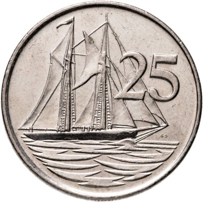 купить Каймановы острова 25 центов (cents) 1996