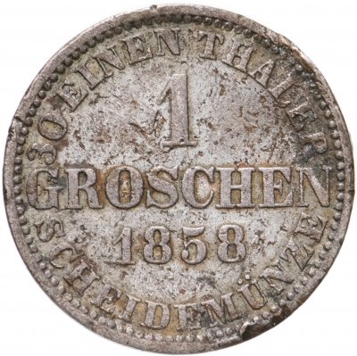 купить Германия, Ганновер 1 грош 1858 В