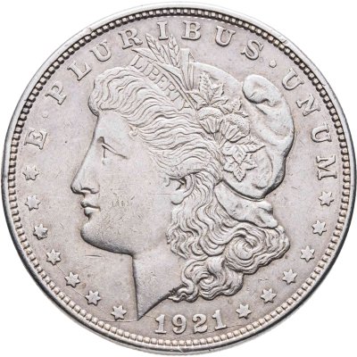 купить США 1 доллар (dollar) 1921 D Morgan Dollar (доллар Моргана) знак монетного двора "D" - Денвер