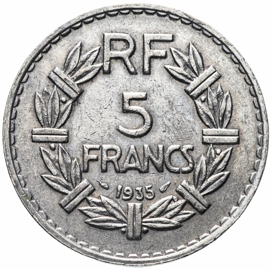 купить Франция 5 франков (francs) 1935