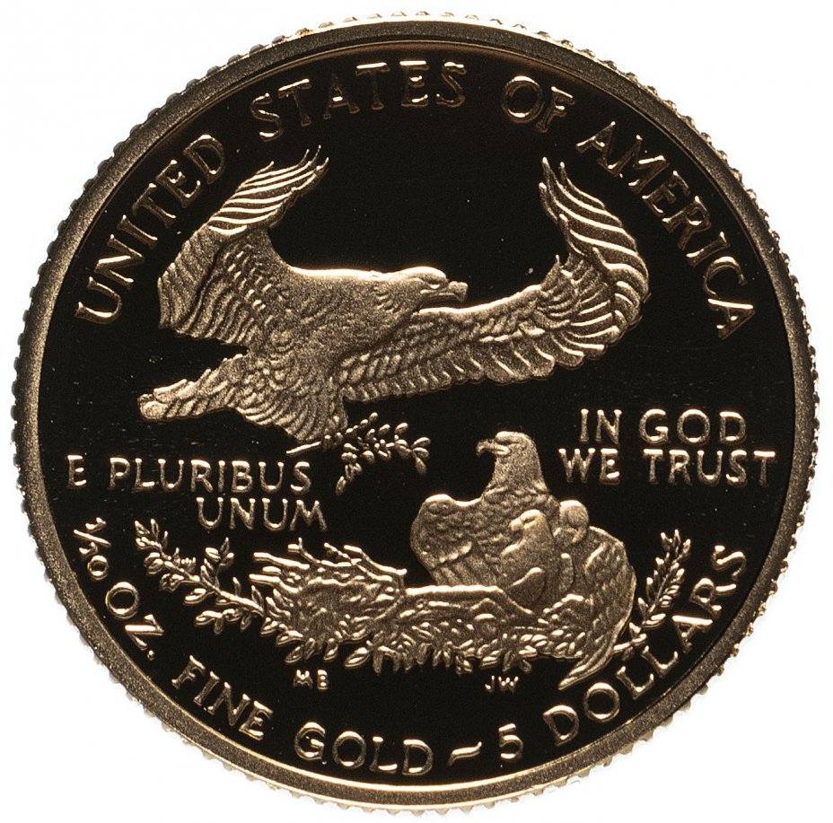 купить США 5 долларов (dollars) 2003 Proof Liberty "Американский золотой орёл"