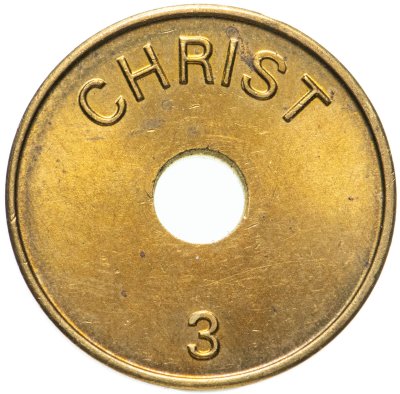 Купить Жетон для мойки машин Европа "Christ 3"