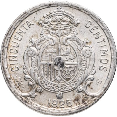 купить Испания 50 сентимо (centimos) 1926