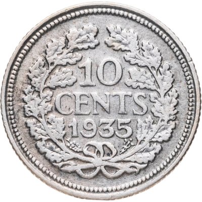 купить Нидерланды 10 центов (cents) 1935
