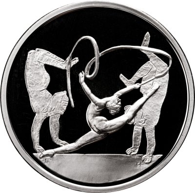 купить Греция 10 евро 2004 Proof "XXVIII летние Олимпийские Игры, Афины 2004 - Художественная гимнастика"