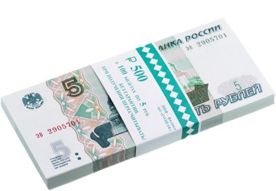 купить 5 рублей 2023 (НОВЫЙ выпуск образца 1997) серия эв (корешок 100шт, номера не по порядку) [ПРЕСС]