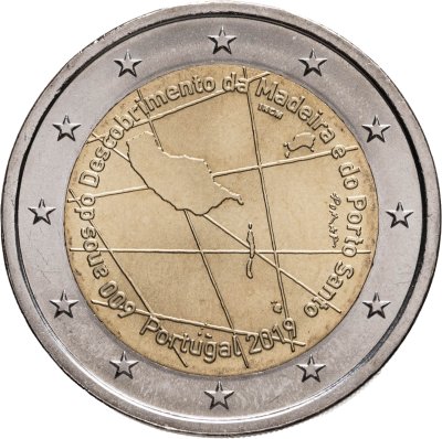 купить Португалия 2 евро (euro) 2019 600 лет открытию острова Мадейра