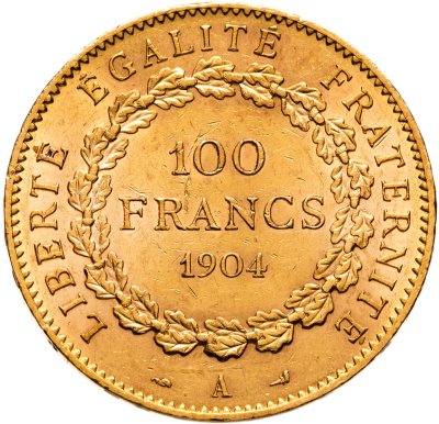 купить Франция 100 франков (francs) 1904