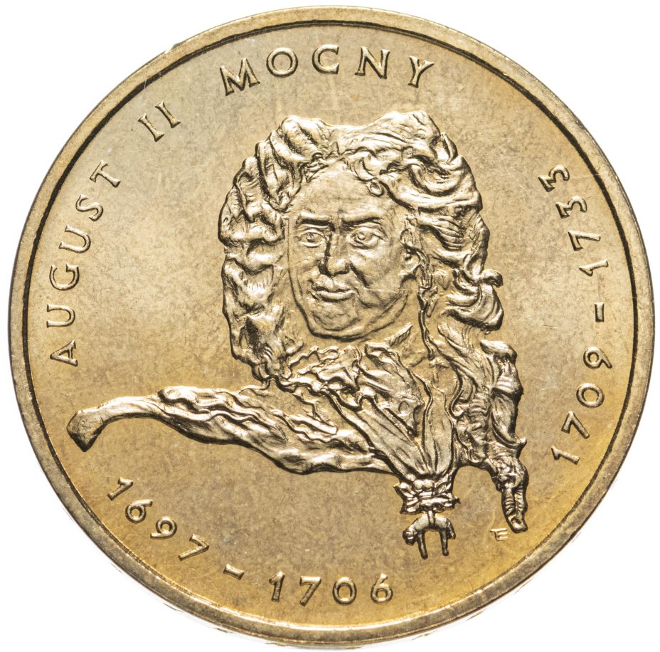Монета Польша 2 злотых (zlote) 2002 "Польские Короли - Август II ...