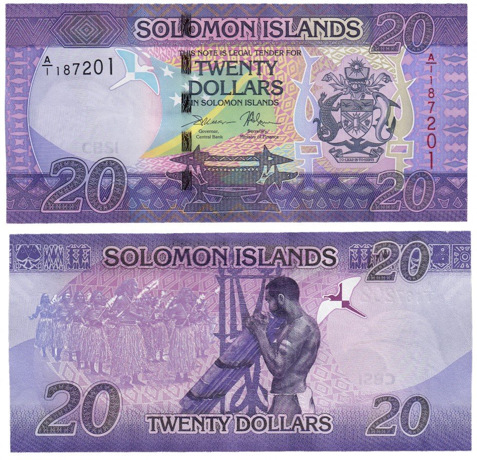 купить Соломоновы острова 20 долларов 2017 (Pick 34a)