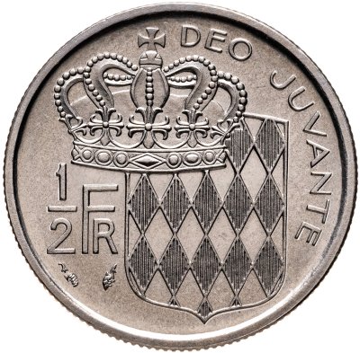 купить Монако 1/2 франка (francs) 1975